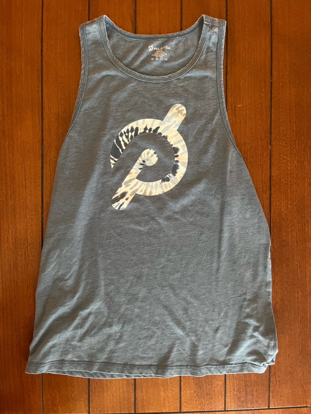 Peloton Tank Top with Tie-Dye Logo